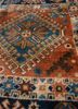 aalam blue wool hand knotted Rug - CloseUp aalam blue wool hand knotted Rug - CloseUp