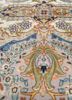 aalam green wool and silk hand knotted Rug - CloseUp
