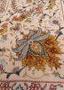 aalam red and orange wool and silk hand knotted Rug - CloseUp