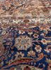 gulmarg blue silk hand knotted Rug - CloseUp