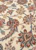 aalam red and orange wool and silk hand knotted Rug - CloseUp