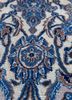 aalam blue wool and silk hand knotted Rug - CloseUp aalam blue wool and silk hand knotted Rug - CloseUp