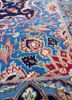 aalam blue wool and silk hand knotted Rug - CloseUp aalam blue wool and silk hand knotted Rug - CloseUp
