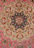 gulmarg blue silk hand knotted Rug - CloseUp