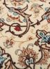 aalam red and orange wool and silk hand knotted Rug - CloseUp