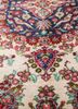 gulmarg red and orange silk hand knotted Rug - CloseUp