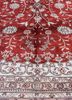 gulmarg red and orange silk hand knotted Rug - CloseUp