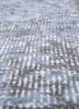 vintage blue wool hand knotted Rug - CloseUp