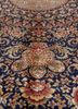 gulmarg blue silk hand knotted Rug - CloseUp