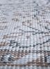 vintage grey and black wool hand knotted Rug - CloseUp vintage grey and black wool hand knotted Rug - CloseUp