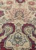 aalam green wool hand knotted Rug - CloseUp