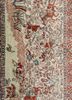 aalam red and orange silk hand knotted Rug - CloseUp