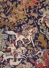 aalam blue wool hand knotted Rug - CloseUp