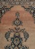 aalam blue wool hand knotted Rug - CloseUp