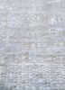 vintage grey and black wool hand knotted Rug - CloseUp