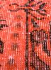 lacuna red and orange wool hand knotted Rug - CloseUp