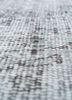 vintage grey and black wool hand knotted Rug - CloseUp vintage grey and black wool hand knotted Rug - CloseUp