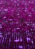 lacuna pink and purple wool hand knotted Rug - CloseUp