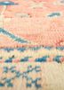 nuray red and orange wool hand knotted Rug - CloseUp