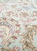aalam grey and black wool hand knotted Rug - CloseUp