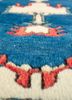 nuray blue wool hand knotted Rug - CloseUp nuray blue wool hand knotted Rug - CloseUp