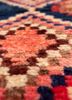 nuray blue wool hand knotted Rug - CloseUp