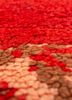 nayaab red and orange wool flat weaves Rug - CloseUp nayaab red and orange wool flat weaves Rug - CloseUp