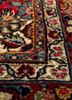 aalam grey and black wool hand knotted Rug - CloseUp