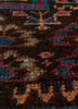 kiaan blue wool hand knotted Rug - CloseUp kiaan blue wool hand knotted Rug - CloseUp