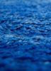 zuri blue wool hand knotted Rug - CloseUp