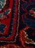 aalam blue wool hand knotted Rug - CloseUp aalam blue wool hand knotted Rug - CloseUp