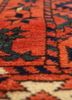 kiaan red and orange wool hand knotted Rug - CloseUp