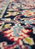 aalam red and orange wool hand knotted Rug - CloseUp aalam red and orange wool hand knotted Rug - CloseUp