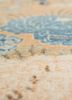 aalam blue wool hand knotted Rug - CloseUp