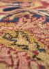 aalam blue wool hand knotted Rug - CloseUp