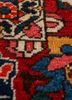 aalam blue wool hand knotted Rug - CloseUp