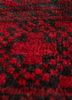 kiaan red and orange wool hand knotted Rug - CloseUp