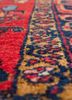 aalam red and orange wool hand knotted Rug - CloseUp aalam red and orange wool hand knotted Rug - CloseUp