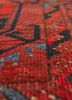 aalam pink and purple wool flat weaves Rug - CloseUp aalam pink and purple wool flat weaves Rug - CloseUp