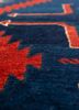 kiaan blue wool hand knotted Rug - CloseUp
