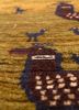 kiaan gold wool hand knotted Rug - CloseUp