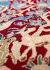 aalam red and orange wool hand knotted Rug - CloseUp aalam red and orange wool hand knotted Rug - CloseUp