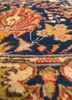 aalam red and orange wool hand knotted Rug - CloseUp