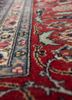 aalam blue wool hand knotted Rug - CloseUp