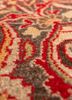aalam red and orange wool hand knotted Rug - CloseUp aalam red and orange wool hand knotted Rug - CloseUp