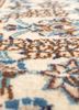 aalam blue wool hand knotted Rug - CloseUp