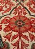 aalam red and orange wool hand knotted Rug - CloseUp aalam red and orange wool hand knotted Rug - CloseUp