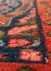aalam blue wool hand knotted Rug - CloseUp