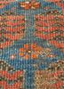 aalam blue wool flat weaves Rug - CloseUp
