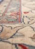 aalam blue wool hand knotted Rug - CloseUp